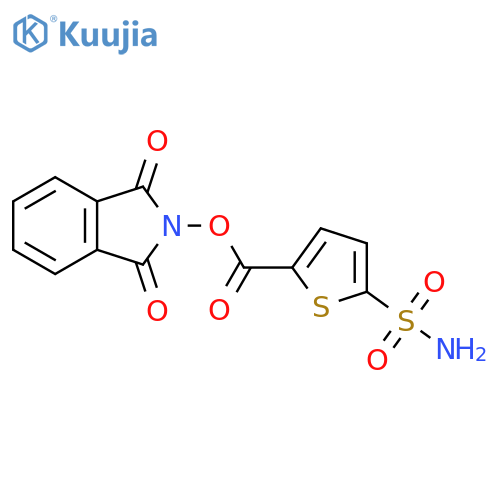 1,3-dioxo-2,3-dihydro-1H-isoindol-2-yl 5-sulfamoylthiophene-2-carboxylate structure