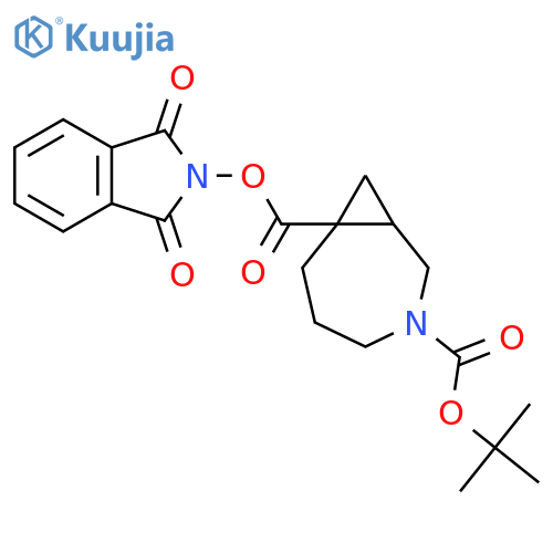 3-tert-butyl 7-(1,3-dioxo-2,3-dihydro-1H-isoindol-2-yl) 3-azabicyclo[5.1.0]octane-3,7-dicarboxylate structure