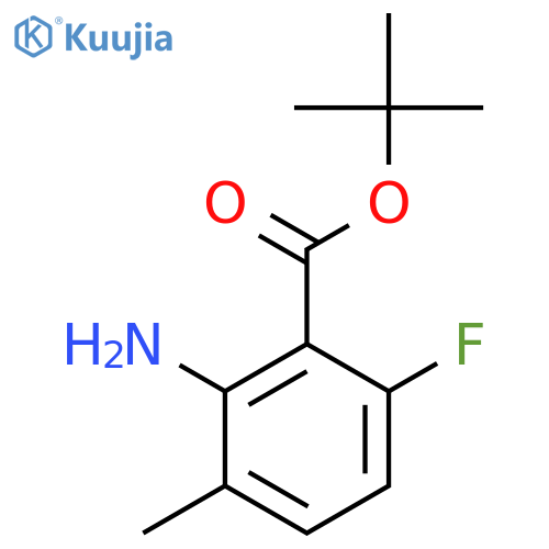 Tert-butyl 2-amino-6-fluoro-3-methylbenzoate structure