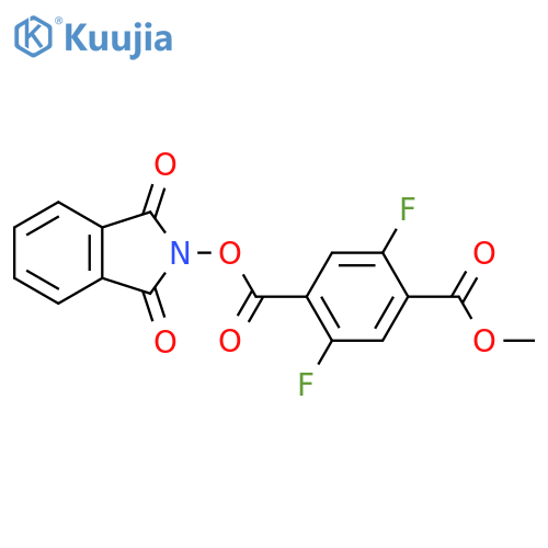 1-(1,3-dioxo-2,3-dihydro-1H-isoindol-2-yl) 4-methyl 2,5-difluorobenzene-1,4-dicarboxylate structure