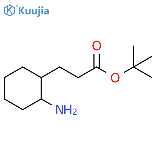 tert-butyl 3-(2-aminocyclohexyl)propanoate structure
