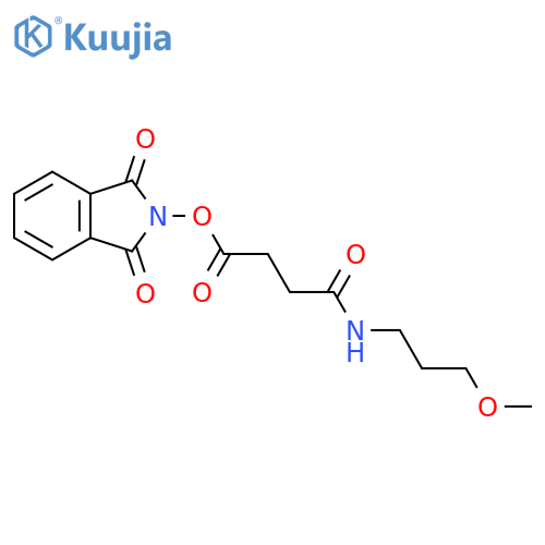 1,3-dioxo-2,3-dihydro-1H-isoindol-2-yl 3-[(3-methoxypropyl)carbamoyl]propanoate structure