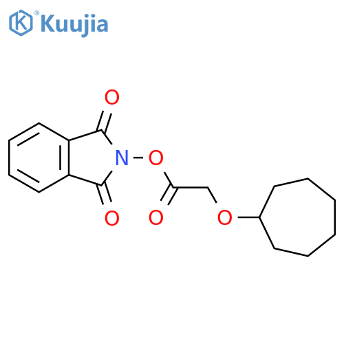 1,3-dioxo-2,3-dihydro-1H-isoindol-2-yl 2-(cycloheptyloxy)acetate structure