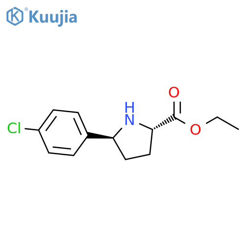 Ethyl (2S,5S)-5-(4-chlorophenyl)pyrrolidine-2-carboxylate structure