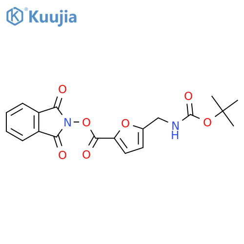 1,3-dioxo-2,3-dihydro-1H-isoindol-2-yl 5-({[(tert-butoxy)carbonyl]amino}methyl)furan-2-carboxylate structure