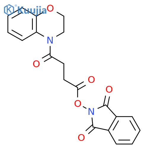 1,3-dioxo-2,3-dihydro-1H-isoindol-2-yl 4-(3,4-dihydro-2H-1,4-benzoxazin-4-yl)-4-oxobutanoate structure