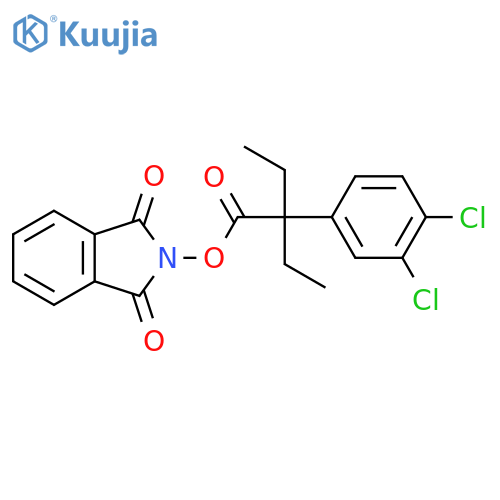 1,3-dioxo-2,3-dihydro-1H-isoindol-2-yl 2-(3,4-dichlorophenyl)-2-ethylbutanoate structure