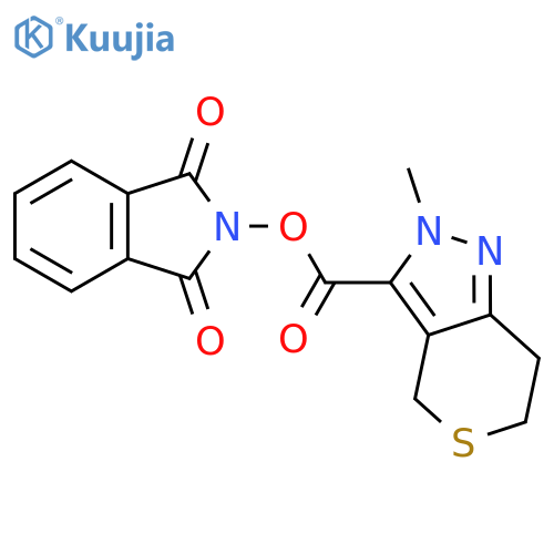 1,3-dioxo-2,3-dihydro-1H-isoindol-2-yl 2-methyl-2H,4H,6H,7H-thiopyrano[4,3-c]pyrazole-3-carboxylate structure