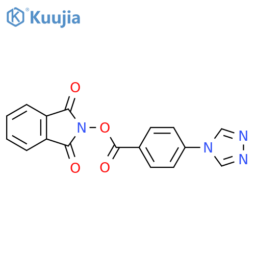 1,3-dioxo-2,3-dihydro-1H-isoindol-2-yl 4-(4H-1,2,4-triazol-4-yl)benzoate structure