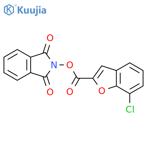1,3-dioxo-2,3-dihydro-1H-isoindol-2-yl 7-chloro-1-benzofuran-2-carboxylate structure