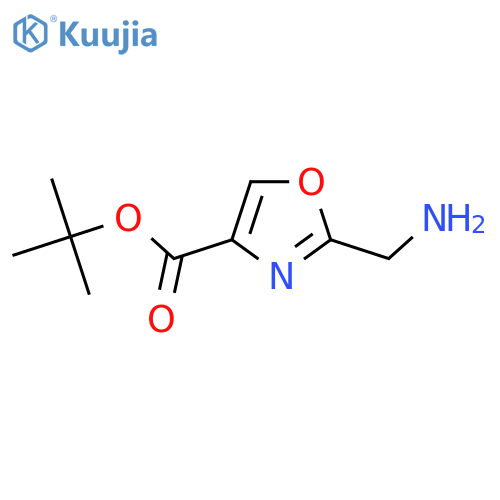 Tert-butyl 2-(aminomethyl)-1,3-oxazole-4-carboxylate structure