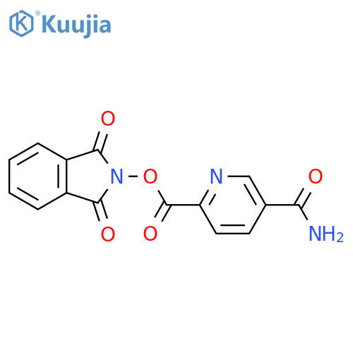 1,3-dioxo-2,3-dihydro-1H-isoindol-2-yl 5-carbamoylpyridine-2-carboxylate structure