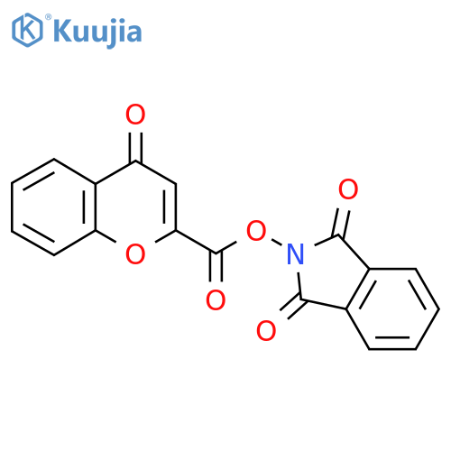 1,3-dioxo-2,3-dihydro-1H-isoindol-2-yl 4-oxo-4H-chromene-2-carboxylate structure