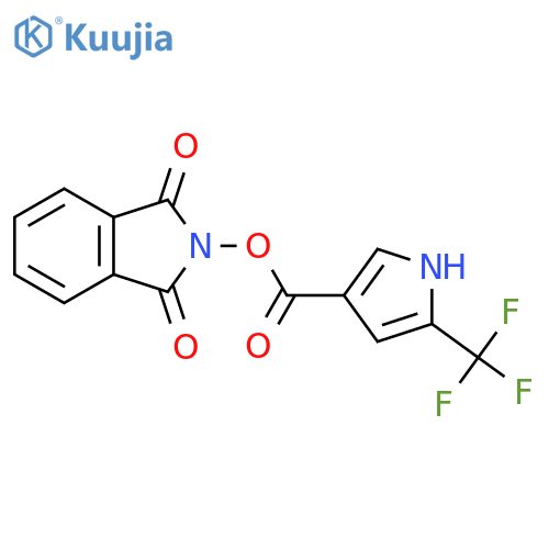 1,3-dioxo-2,3-dihydro-1H-isoindol-2-yl 5-(trifluoromethyl)-1H-pyrrole-3-carboxylate structure