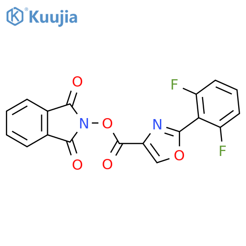 1,3-dioxo-2,3-dihydro-1H-isoindol-2-yl 2-(2,6-difluorophenyl)-1,3-oxazole-4-carboxylate structure