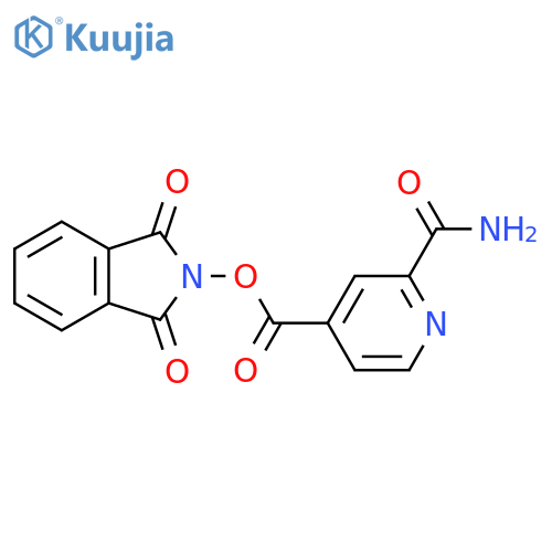 1,3-dioxo-2,3-dihydro-1H-isoindol-2-yl 2-carbamoylpyridine-4-carboxylate structure