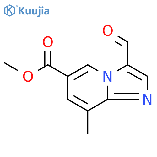 methyl 3-formyl-8-methylimidazo[1,2-a]pyridine-6-carboxylate structure