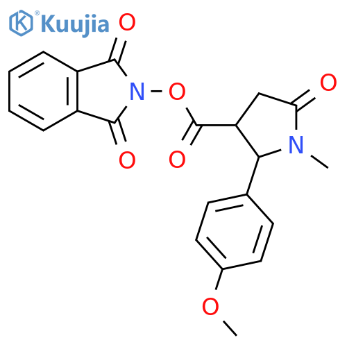 1,3-dioxo-2,3-dihydro-1H-isoindol-2-yl 2-(4-methoxyphenyl)-1-methyl-5-oxopyrrolidine-3-carboxylate structure