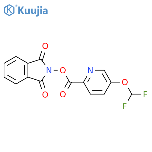 1,3-dioxo-2,3-dihydro-1H-isoindol-2-yl 5-(difluoromethoxy)pyridine-2-carboxylate structure