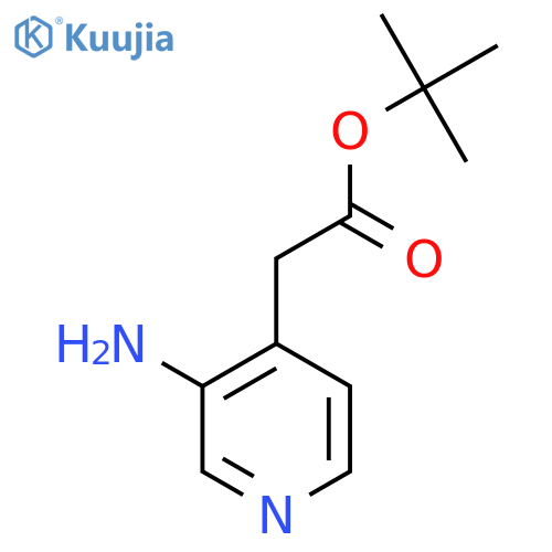 Tert-butyl 2-(3-aminopyridin-4-yl)acetate structure