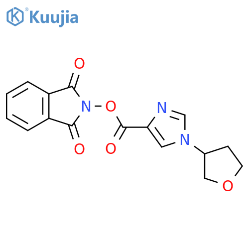 1,3-dioxo-2,3-dihydro-1H-isoindol-2-yl 1-(oxolan-3-yl)-1H-imidazole-4-carboxylate structure