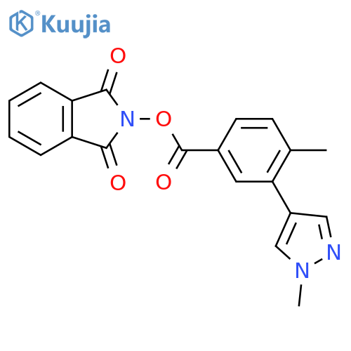 1,3-dioxo-2,3-dihydro-1H-isoindol-2-yl 4-methyl-3-(1-methyl-1H-pyrazol-4-yl)benzoate structure