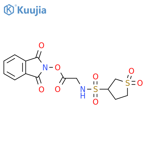 1,3-dioxo-2,3-dihydro-1H-isoindol-2-yl 2-(1,1-dioxo-1lambda6-thiolane-3-sulfonamido)acetate structure