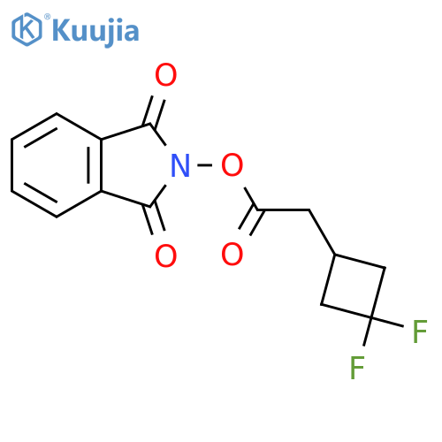 1,3-dioxo-2,3-dihydro-1H-isoindol-2-yl 2-(3,3-difluorocyclobutyl)acetate structure