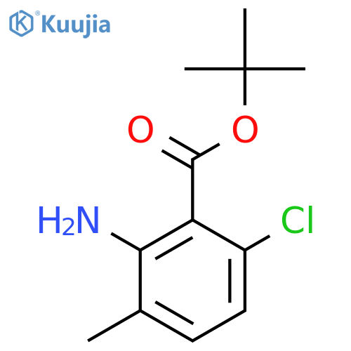 Tert-butyl 2-amino-6-chloro-3-methylbenzoate structure