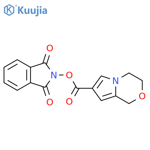 1,3-dioxo-2,3-dihydro-1H-isoindol-2-yl 1H,3H,4H-pyrrolo[2,1-c][1,4]oxazine-7-carboxylate structure