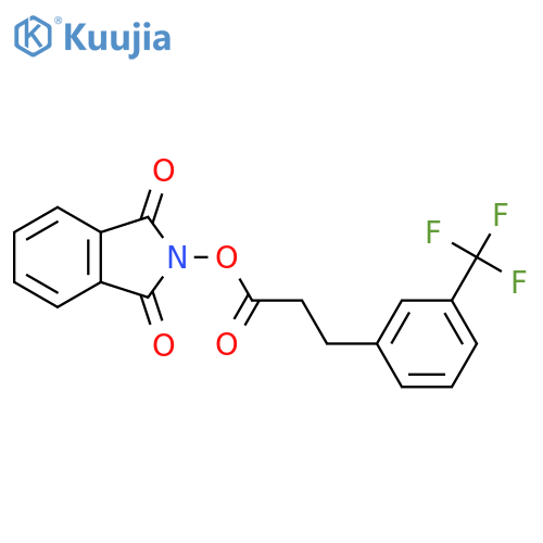 1,3-dioxo-2,3-dihydro-1H-isoindol-2-yl 3-[3-(trifluoromethyl)phenyl]propanoate structure
