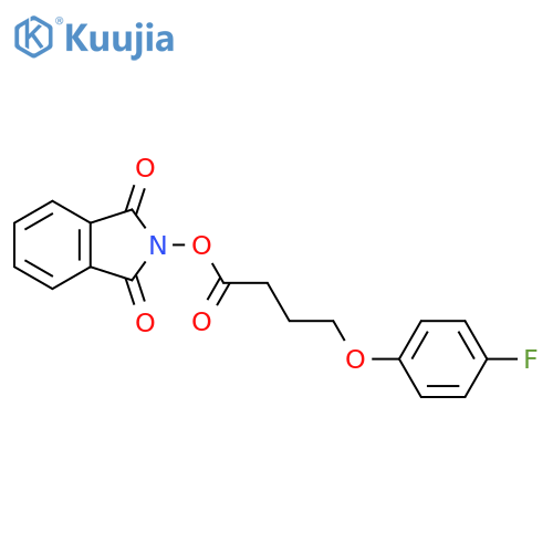 1,3-dioxo-2,3-dihydro-1H-isoindol-2-yl 4-(4-fluorophenoxy)butanoate structure