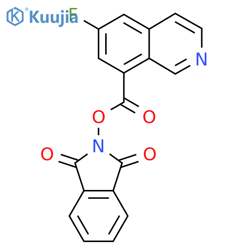1,3-dioxo-2,3-dihydro-1H-isoindol-2-yl 6-fluoroisoquinoline-8-carboxylate structure