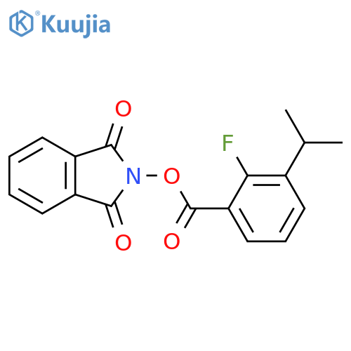 1,3-dioxo-2,3-dihydro-1H-isoindol-2-yl 2-fluoro-3-(propan-2-yl)benzoate structure