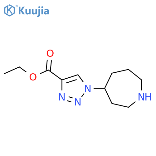 Ethyl 1-(azepan-4-yl)triazole-4-carboxylate structure
