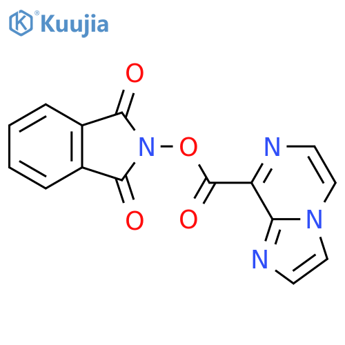 1,3-dioxo-2,3-dihydro-1H-isoindol-2-yl imidazo[1,2-a]pyrazine-8-carboxylate structure