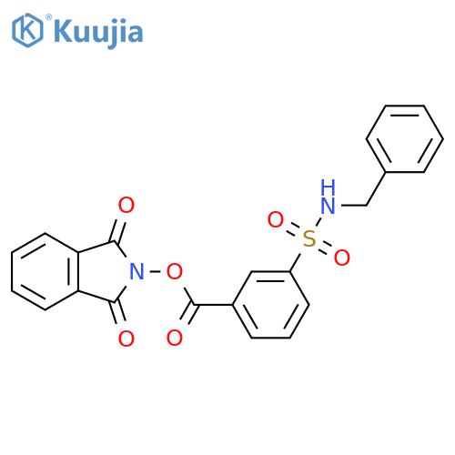 1,3-dioxo-2,3-dihydro-1H-isoindol-2-yl 3-(benzylsulfamoyl)benzoate structure