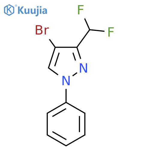 4-Bromo-3-(difluoromethyl)-1-phenylpyrazole structure