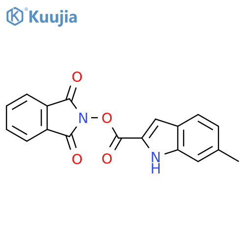 1,3-dioxo-2,3-dihydro-1H-isoindol-2-yl 6-methyl-1H-indole-2-carboxylate structure