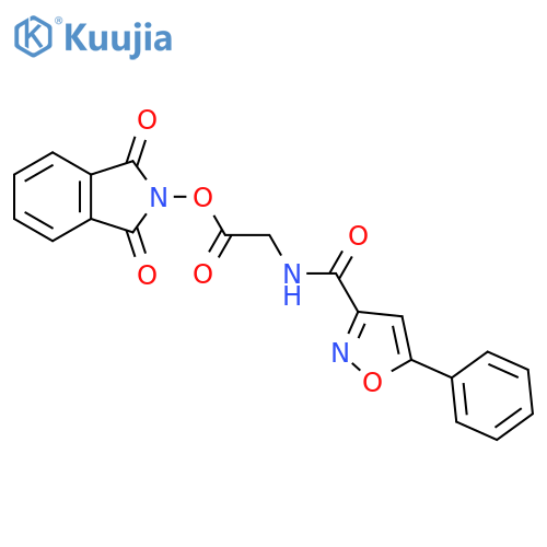 1,3-dioxo-2,3-dihydro-1H-isoindol-2-yl 2-[(5-phenyl-1,2-oxazol-3-yl)formamido]acetate structure