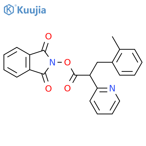 1,3-dioxo-2,3-dihydro-1H-isoindol-2-yl 3-(2-methylphenyl)-2-(pyridin-2-yl)propanoate structure