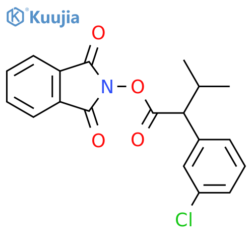 1,3-dioxo-2,3-dihydro-1H-isoindol-2-yl 2-(3-chlorophenyl)-3-methylbutanoate structure