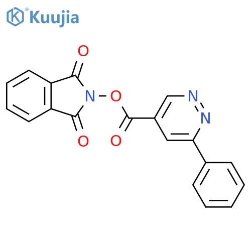 1,3-dioxo-2,3-dihydro-1H-isoindol-2-yl 6-phenylpyridazine-4-carboxylate structure