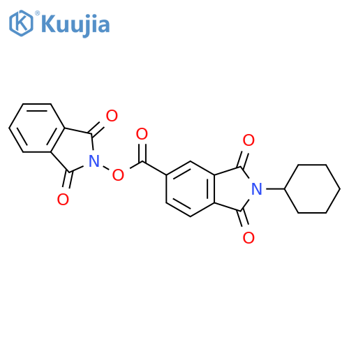 1,3-dioxo-2,3-dihydro-1H-isoindol-2-yl 2-cyclohexyl-1,3-dioxo-2,3-dihydro-1H-isoindole-5-carboxylate structure