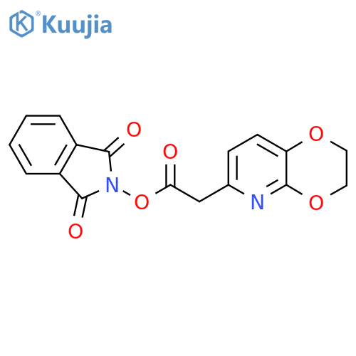 1,3-dioxo-2,3-dihydro-1H-isoindol-2-yl 2-{2H,3H-[1,4]dioxino[2,3-b]pyridin-6-yl}acetate structure