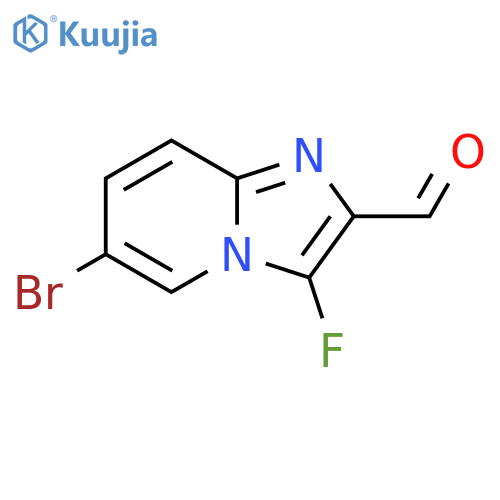 6-bromo-3-fluoro-imidazo[1,2-a]pyridine-2-carbaldehyde structure