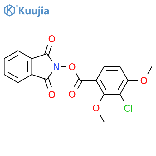 1,3-dioxo-2,3-dihydro-1H-isoindol-2-yl 3-chloro-2,4-dimethoxybenzoate structure