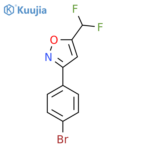 3-(4-Bromophenyl)-5-(difluoromethyl)-1,2-oxazole structure