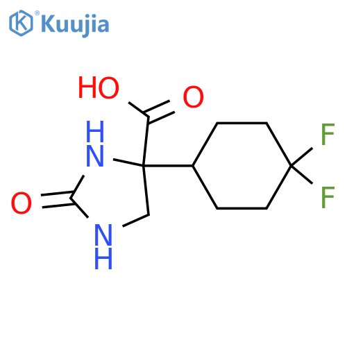 4-(4,4-Difluorocyclohexyl)-2-oxoimidazolidine-4-carboxylic acid structure