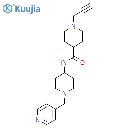 1-Prop-2-ynyl-N-[1-(pyridin-4-ylmethyl)piperidin-4-yl]piperidine-4-carboxamide structure